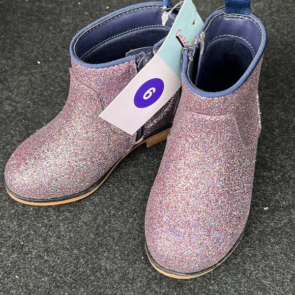 Cat & Jack Shoes Nwt Cat And Jack Glittery Boots Size 6 Toddler